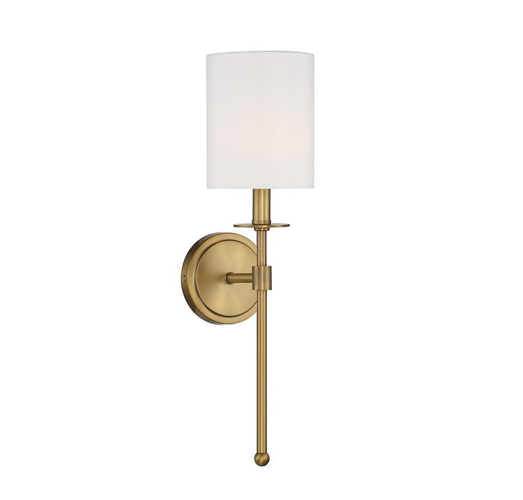 Meridian (M90057NB) 1-Light Wall Sconce in Natural Brass