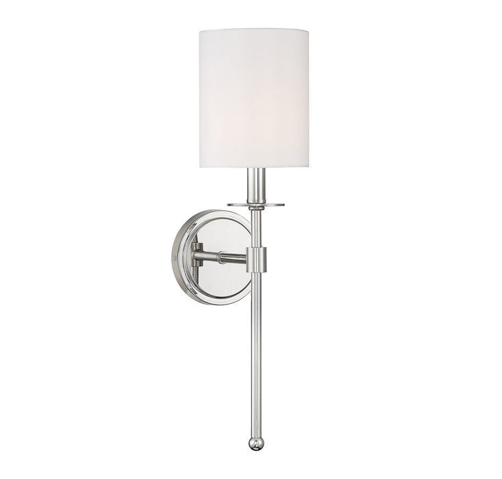 Meridian (M90057PN) 1-Light Wall Sconce in Polished Nickel