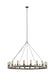 Avenir Chandelier in Weathered Oak Wood/Antique Forged Iron - Lamps Expo