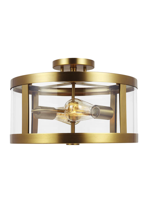 Harrow Ceiling Light in Burnished Brass - Lamps Expo