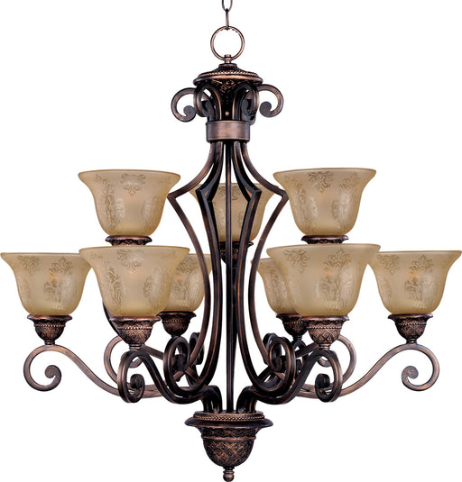 Symphony 9-Light Chandelier in Oil Rubbed Bronze - Lamps Expo
