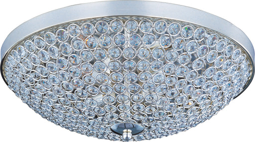 Glimmer 4-Light Flush Mount in Plated Silver - Lamps Expo