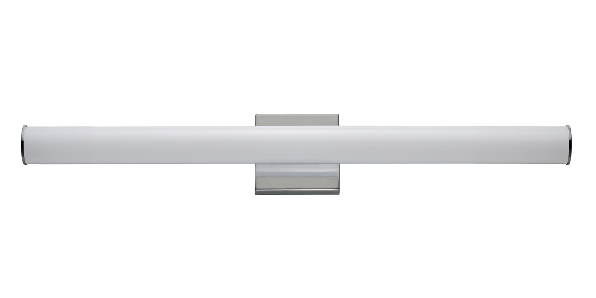 Rail 30" LED Bath Sconce in Polished Chrome - Lamps Expo