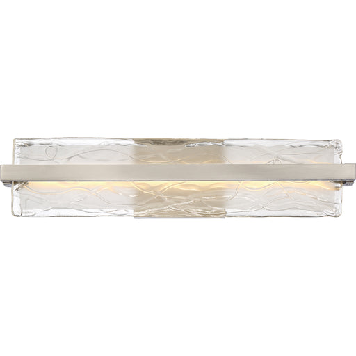 Glacial LED Bath Vanity in Brushed Nickel