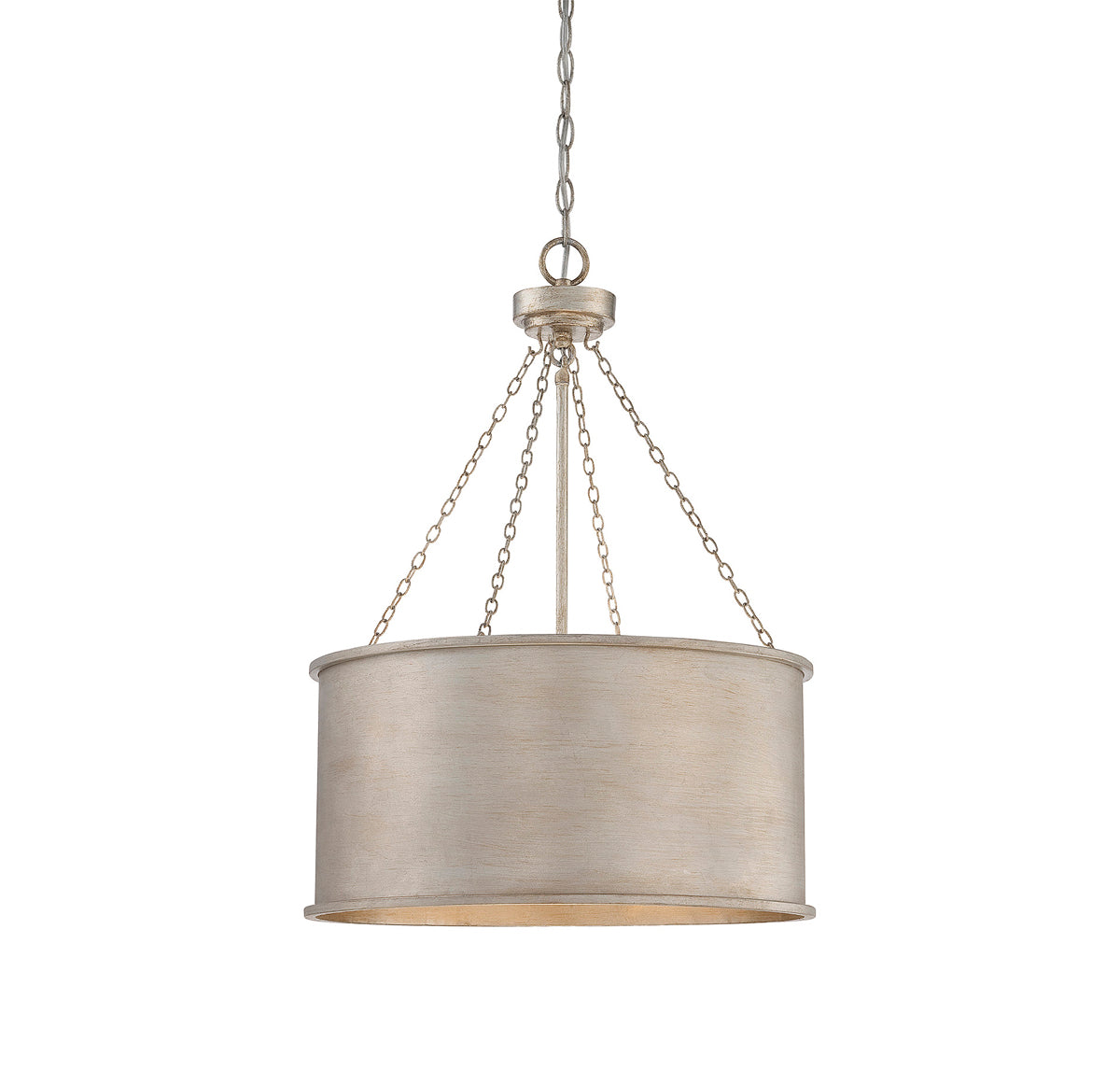 Rochester 4-Light Pendant in Silver Patina