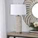 Uttermost's Zade Warm Gray Table Lamp Designed by David Frisch - Lamps Expo
