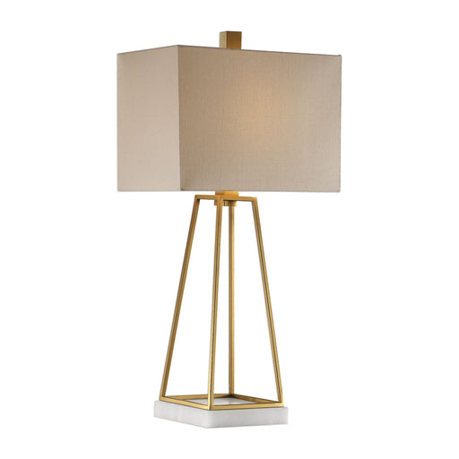 Uttermost's Mackean Metallic Gold Lamp Designed by Carolyn Kinder