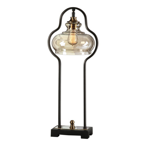 Uttermost's Cotulla Aged Black Desk Lamp - Lamps Expo