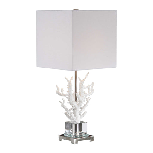 Uttermost's Corallo White Coral Table Lamp Designed by David Frisch - Lamps Expo