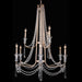 Barcelona 9-Light Chandelier in Transcend Silver with Heirloom-Quality Optic Crystal - Lamps Expo