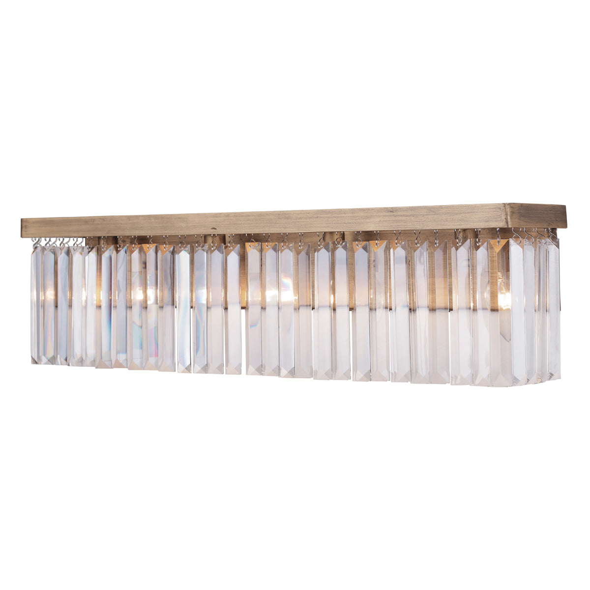 Social Club 4-Light Bath Sconce in Havana Gold with Premium Crystal - Lamps Expo