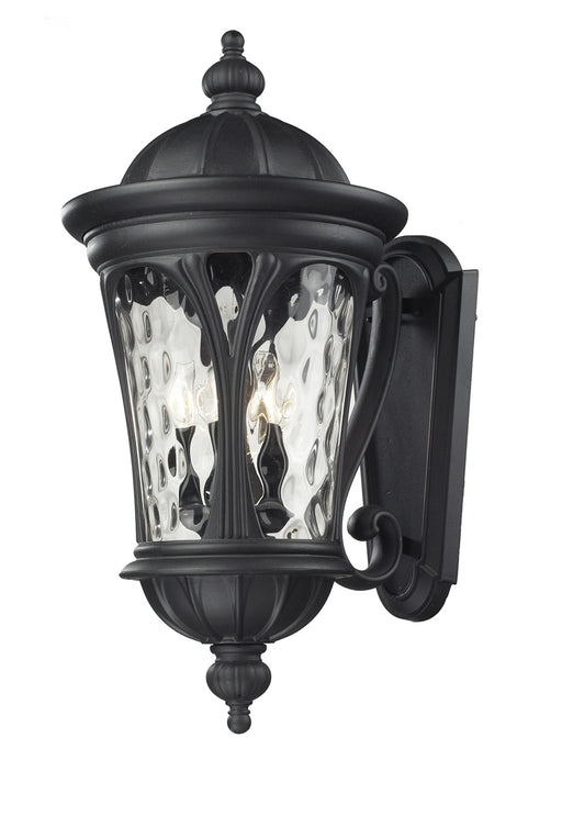 Doma 5-Light Outdoor-Light in Black with Water Glass Glass - Lamps Expo