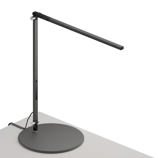 Z-Bar Solo Desk Lamp with through-table mount (Warm Light; Metallic Black)