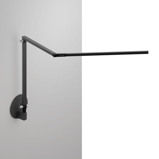 Z-Bar Desk Lamp with hardwire wall mount (Warm Light, Metallic Black)