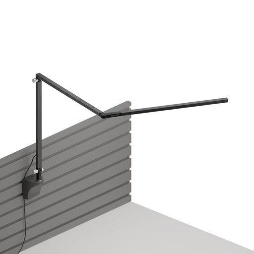 Z-Bar slim Desk Lamp with slatwall mount (Warm Light; Metallic Black)