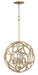 Eve Medium Orb Pendant in Champagne Gold - Lamps Expo