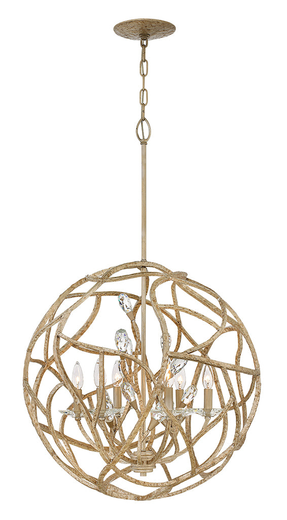 Eve Large Orb Pendant in Champagne Gold - Lamps Expo