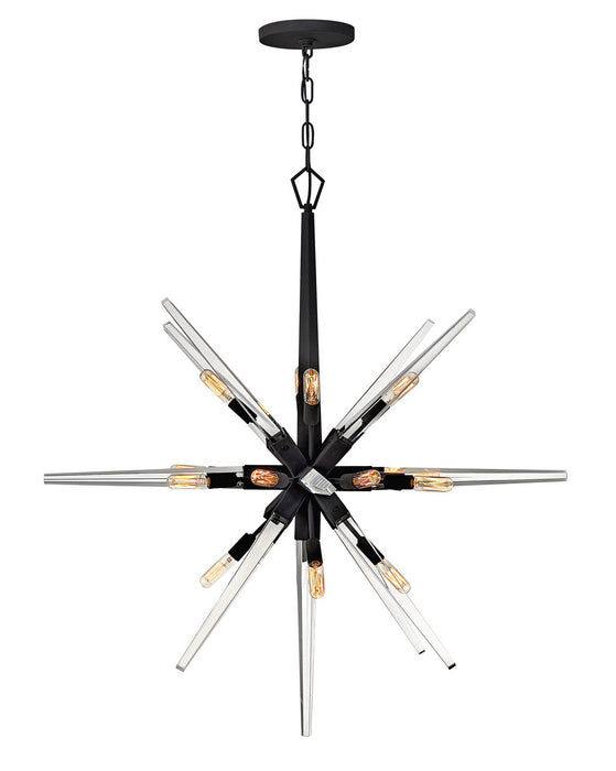 Ariel Large Orb Pendant in Black - Lamps Expo