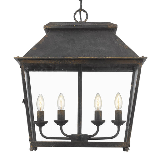 Abingdon 4-Light Pendant in Antique Black Iron - Lamps Expo