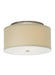 Mulberry Small Flush Mount in Satin Nickel