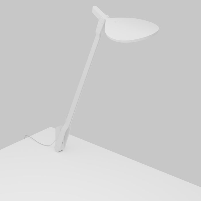 Splitty Desk Lamp with through-table mount, Matte White