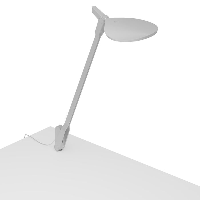 Splitty Desk Lamp with through-table mount, Silver
