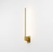 Z-Bar Wall Sconce, Soft Warm, Gold, 24," End Mount