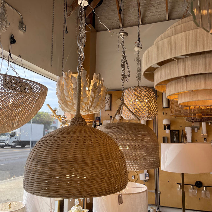 Naturals & Organic Style Lighting Fixtures showcased at Lamps Expo's Lighting Store in Los Angeles