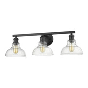 Carver 3-Light Bath Vanity Light in Matte Black