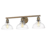 Carver 3-Light Bath Vanity Light in Copper Patina