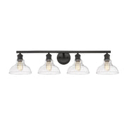 Carver 4-Light Bath Vanity Light in Matte Black