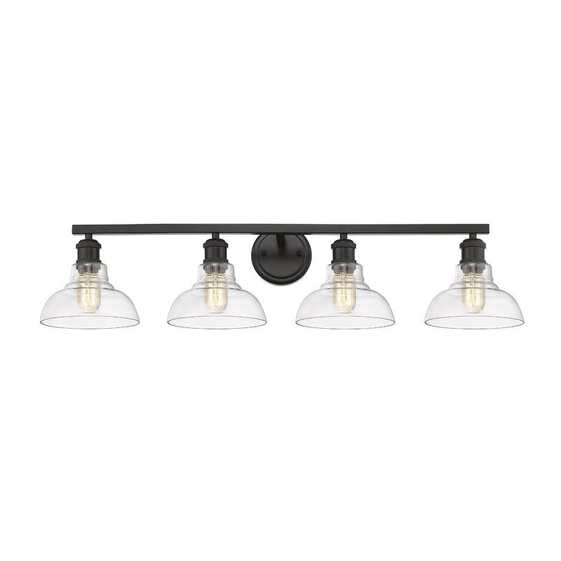 Carver 4-Light Bath Vanity Light in Matte Black