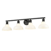Carver 4-Light Bath Vanity Light in Matte Black