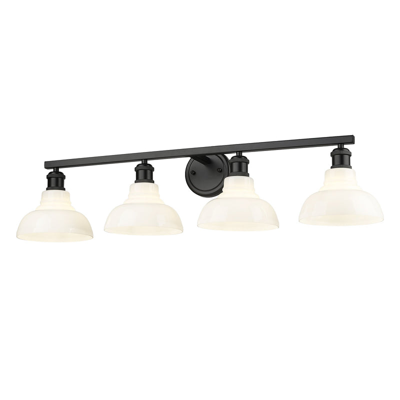 Carver 4-Light Bath Vanity Light in Matte Black