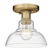 Carver Flush Mount in Brushed Champagne Brass