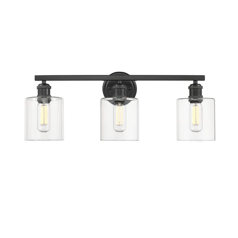 Fisher 3-Light Bath Vanity Light in Matte Black