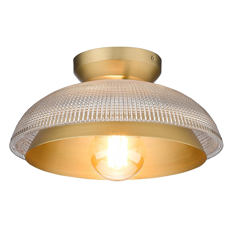 Crawford Flush Mount in Brushed Champagne Brass