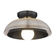 Crawford Flush Mount in Matte Black