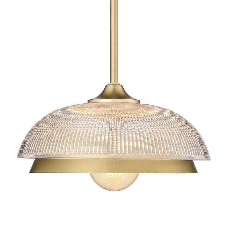 Crawford Pendant in Brushed Champagne Brass