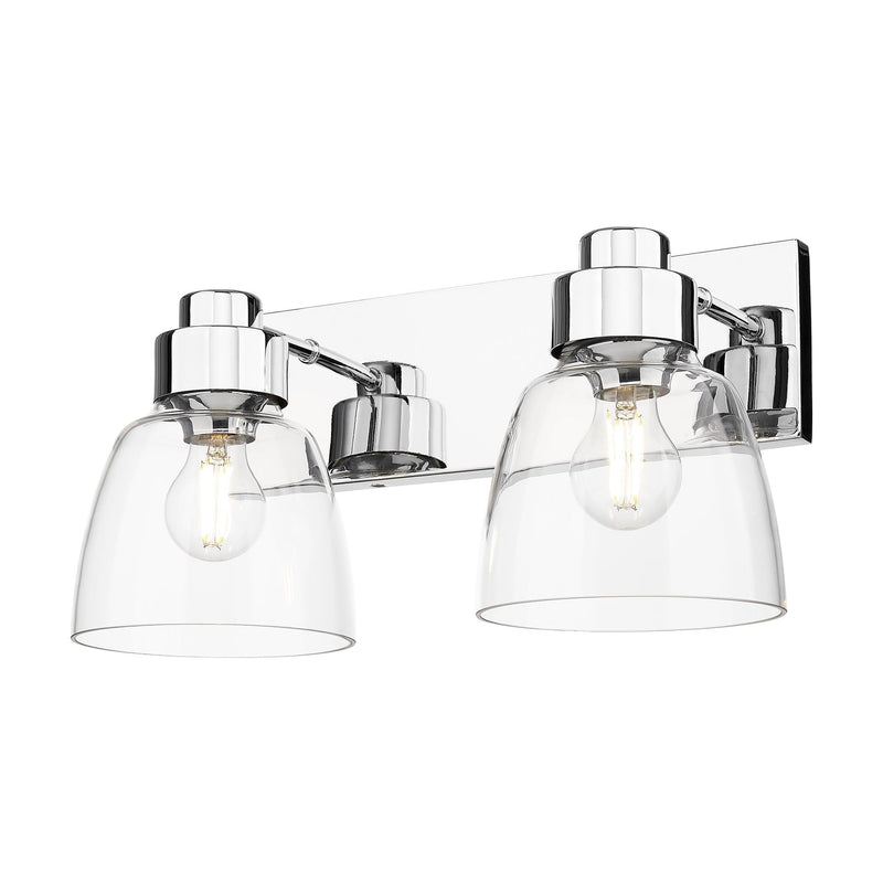 Remy 2-Light Bath Vanity Light in Chrome