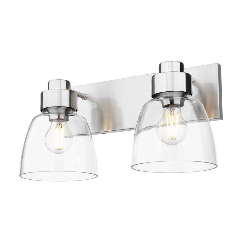Remy 2-Light Bath Vanity Light in Pewter