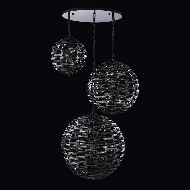 Alta 37-Light Pendant in Black Nickel