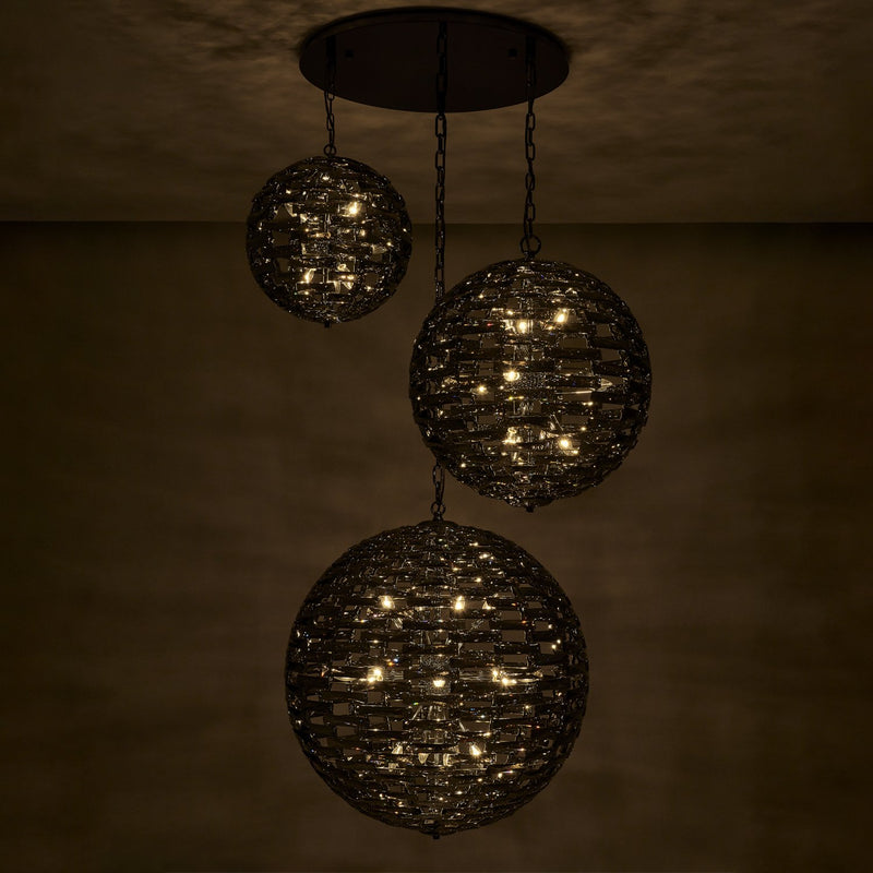 Alta 37-Light Pendant in Black Nickel