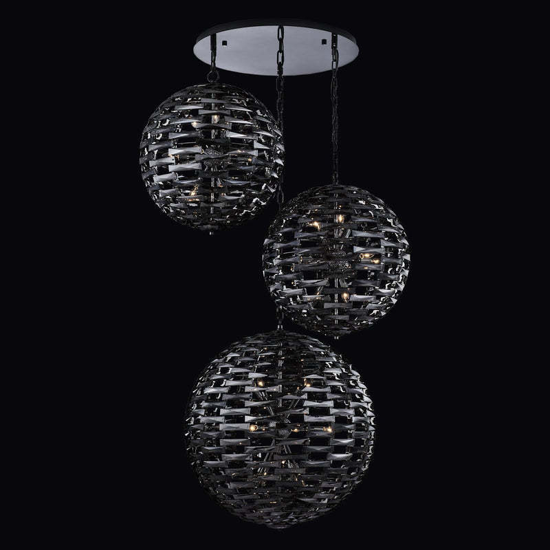 Alta 40-Light Pendant in Black Nickel