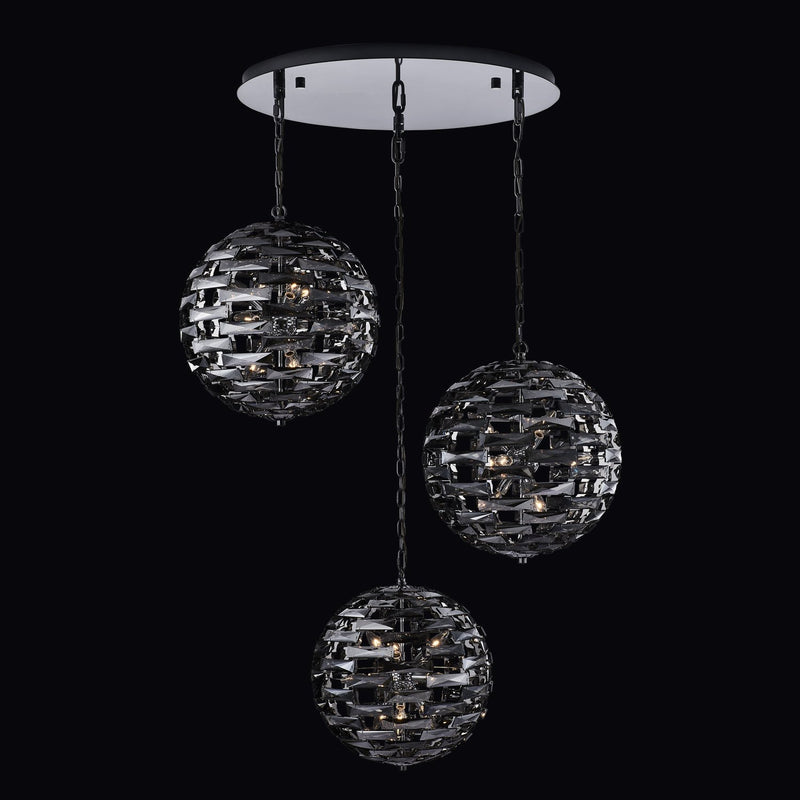 Alta 27-Light Foyer Pendant in Black Nickel