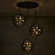Alta 27-Light Foyer Pendant in Black Nickel