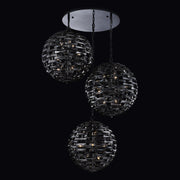 Alta 36-Light Foyer Pendant in Black Nickel