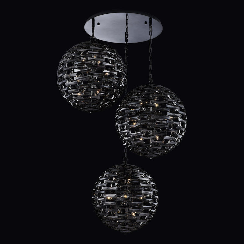 Alta 36-Light Foyer Pendant in Black Nickel