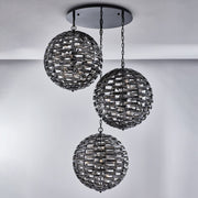 Alta 36-Light Foyer Pendant in Black Nickel