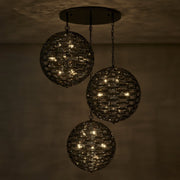 Alta 36-Light Foyer Pendant in Black Nickel